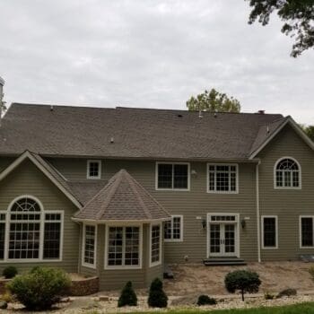 Beautiful home in Devon, PA received James Hardie Beaded Siding in Stucco Replacement