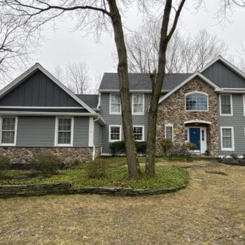 Stunning North Wales, PA home with exterior renovation featuring CertainTeed Vinyl Lap Siding