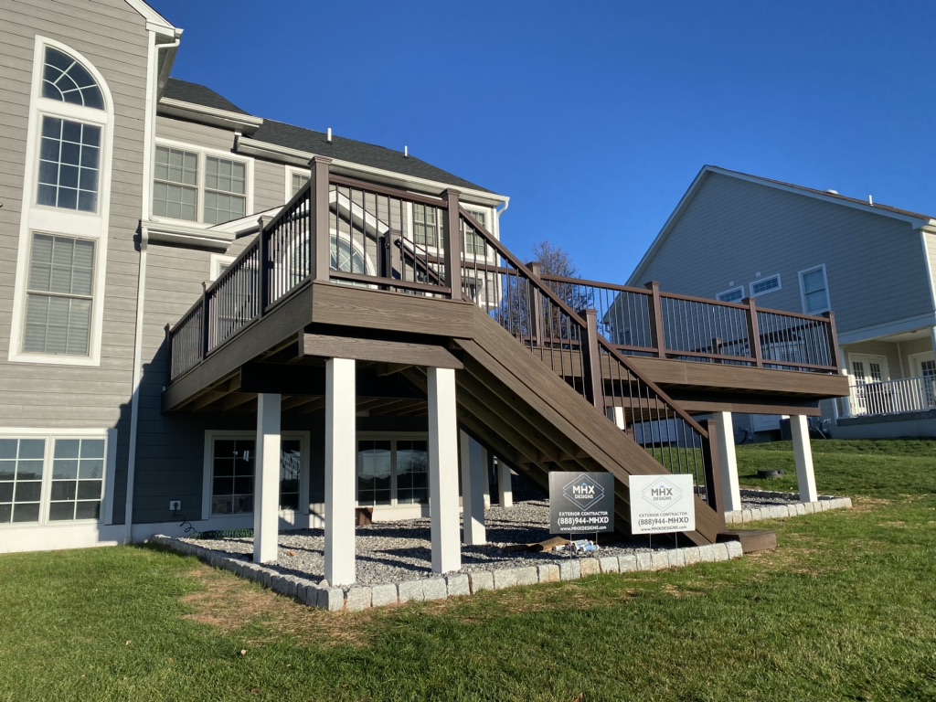 Patio and deck view of a home in Harleysville, PA