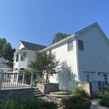 side view after image Stucco to James Hardie Siding – Lafayette Hill, PA