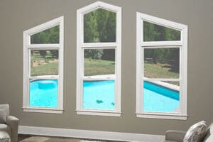 New Marvin windows overlooking the pool