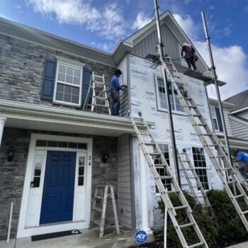 After a Stucco to CertainTeed board & batten siding installation in Pottstown, PA -3